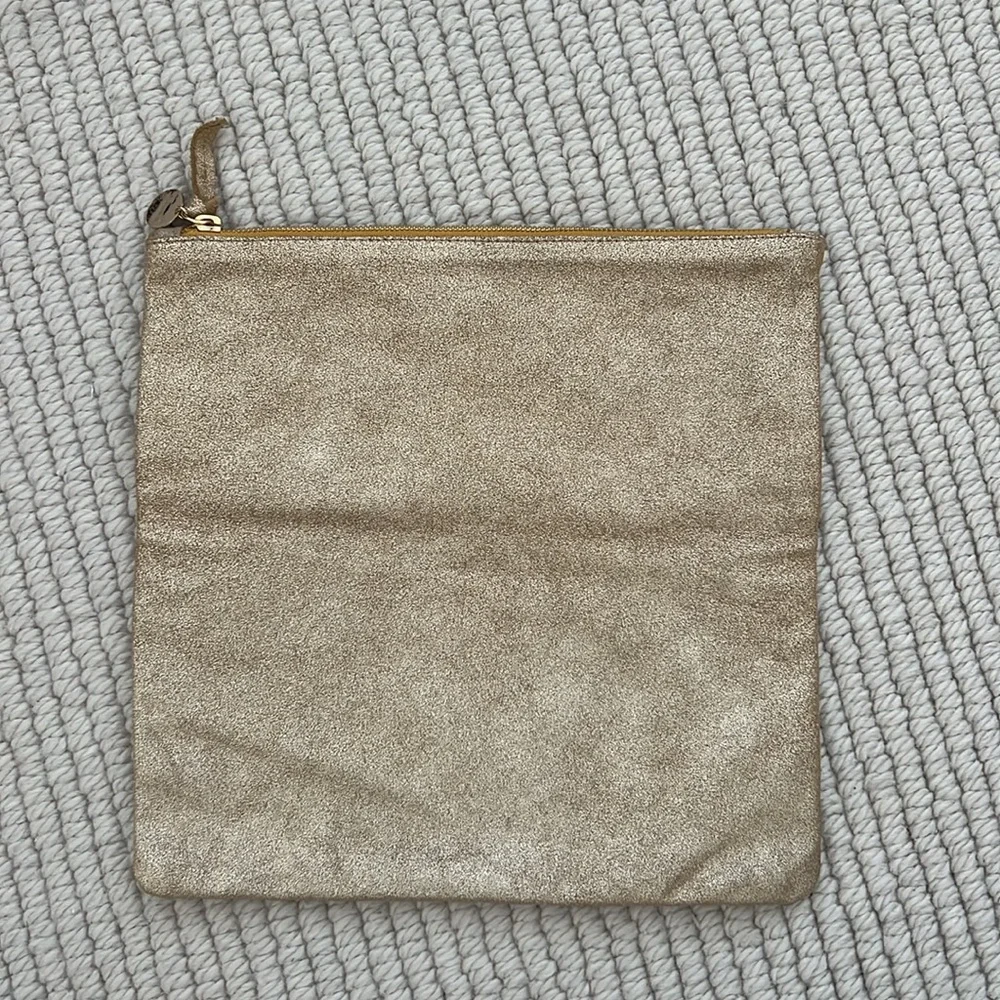 Clare V. Gold metallic fold over clutch - Picture 3 of 7